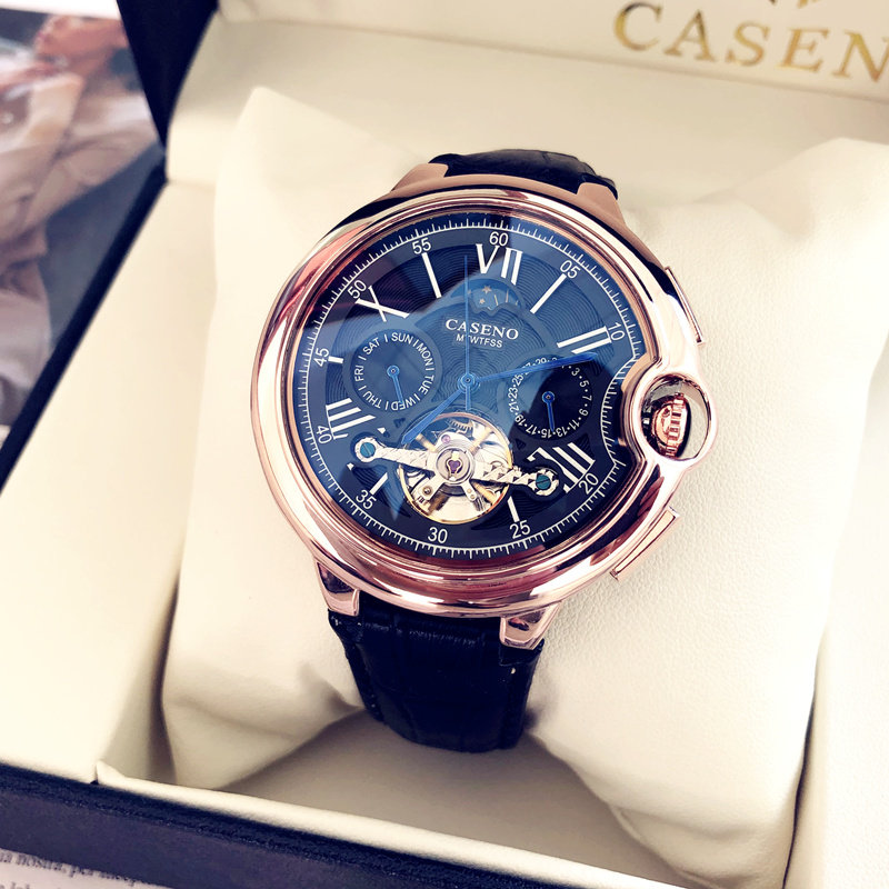 2023瑞士男士全自动镂空大气机械表 法洛蒂国产腕表