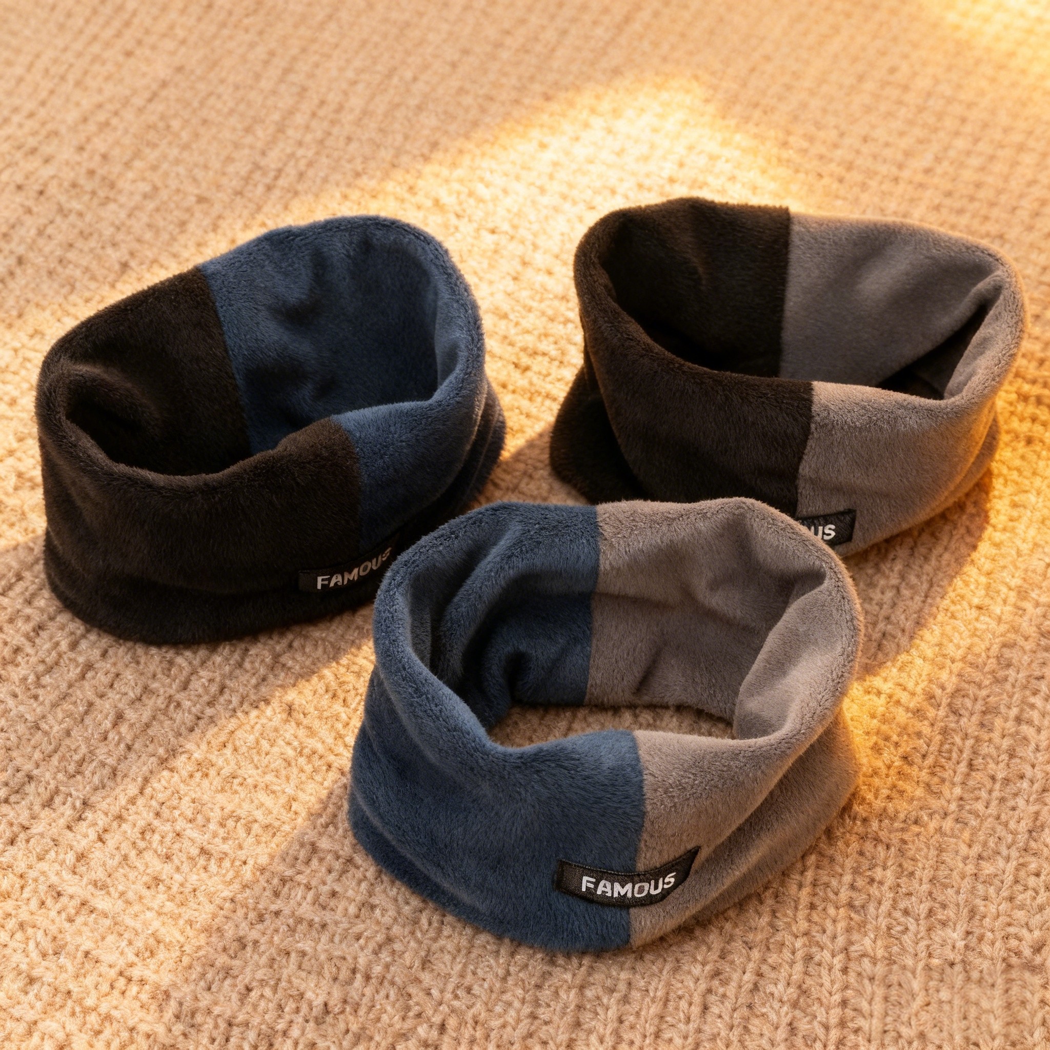 秋冬季2025新款拼色保暖围脖女百搭男女同款遮脸面罩脖套防风围巾,淘宝优惠券,粉丝福利购,淘宝优惠卷