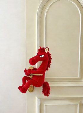 新年门把手装饰挂件玩偶2026马年生肖钥匙扣挂饰入户氛围过年布置