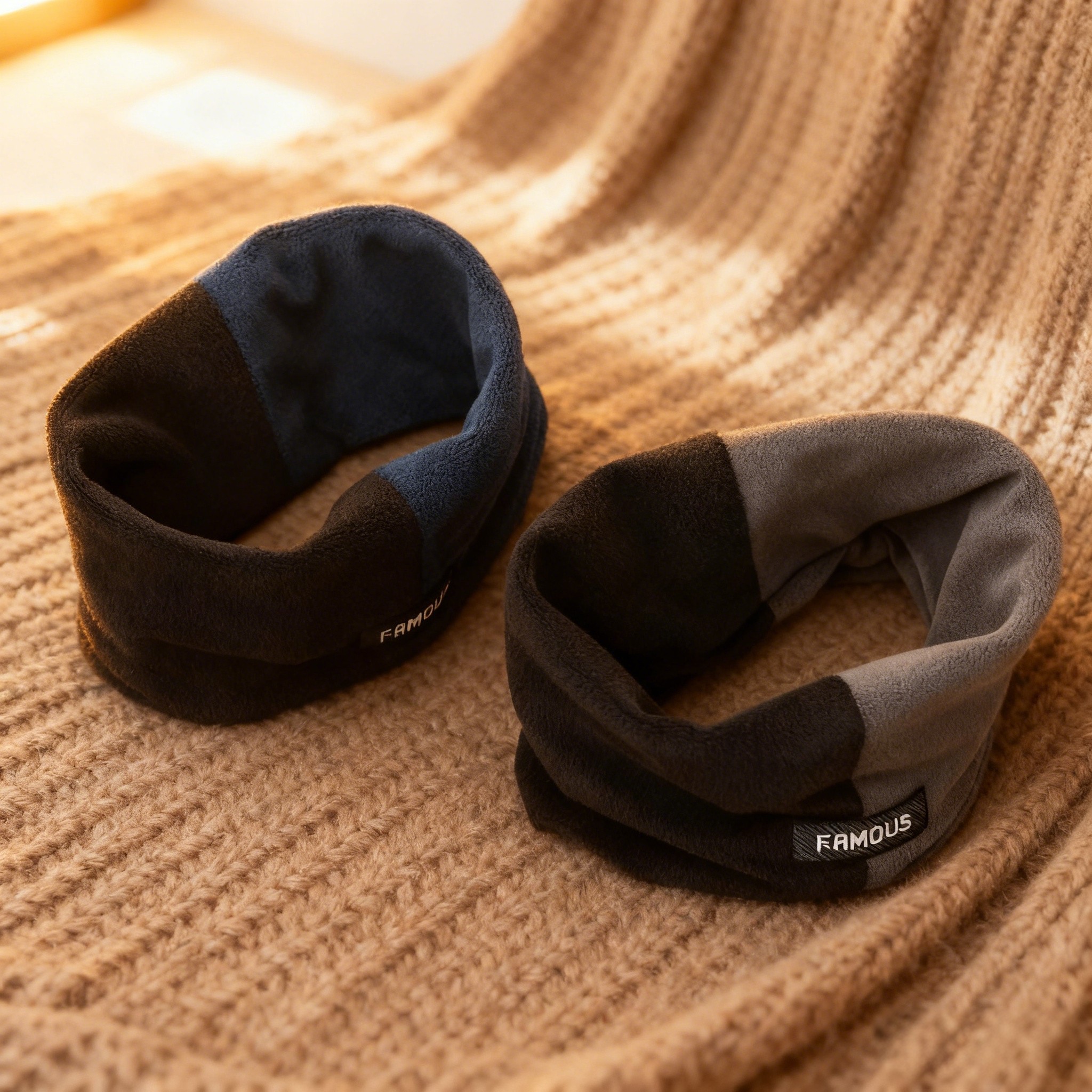 秋冬季2025新款拼色保暖围脖女百搭男女同款遮脸面罩脖套防风围巾,淘宝优惠券,粉丝福利购,淘宝优惠卷