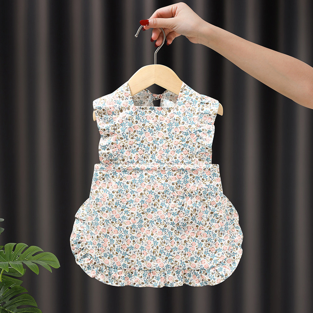棉布夏款公主裙罩衣防水防脏女宝宝吃饭围兜婴幼儿护衣幼儿园围裙,淘宝优惠券,粉丝福利购,淘宝优惠卷
