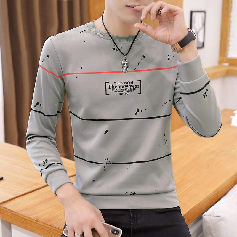 长袖t恤男士春秋季宽松体恤卫衣 安诺森T恤