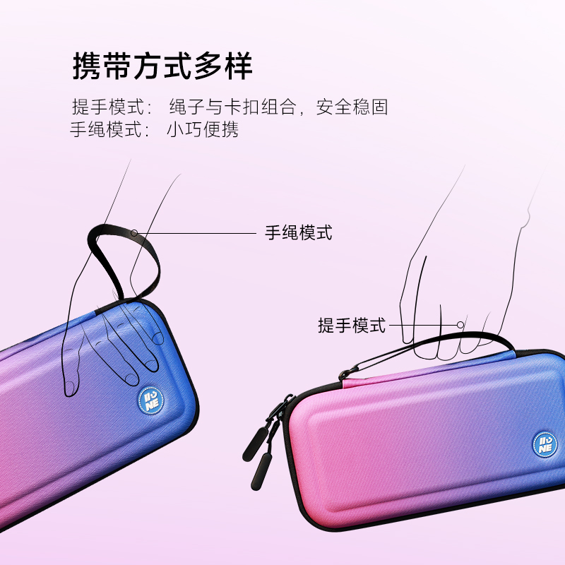 良值(IINE)适用任天堂Switch2主机用收纳包 游戏主机保护包 硬壳便携式包 防摔抗压 NS2新机SWITCH2配件 - 图2