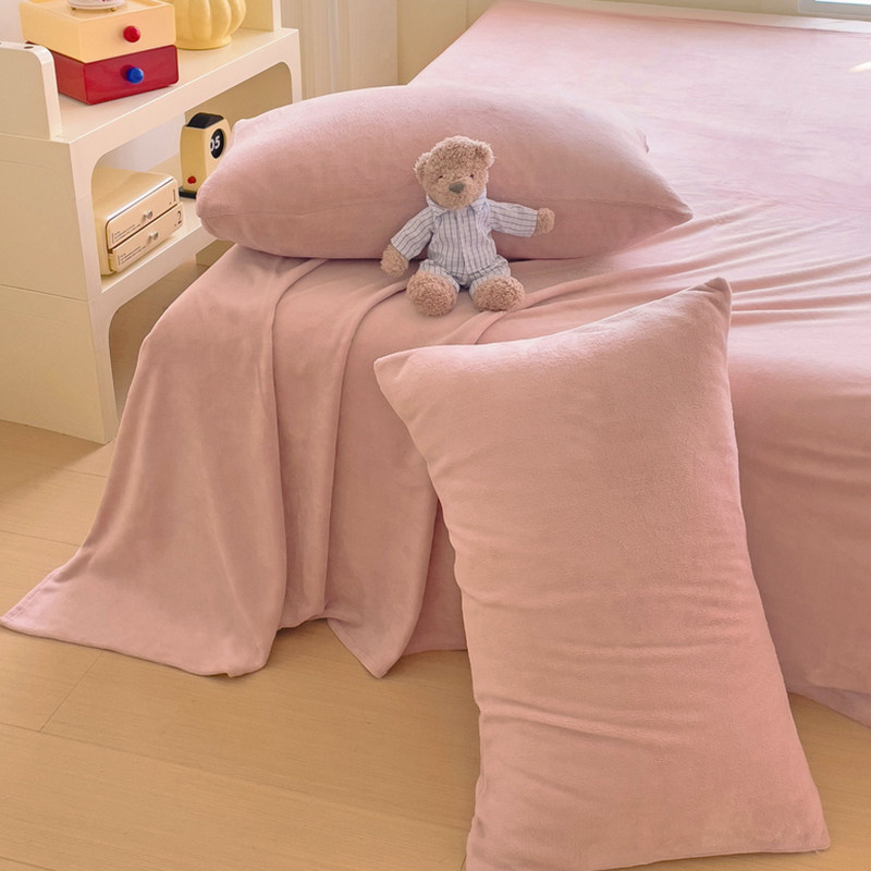 冬季加厚牛奶绒床单单件法兰绒珊瑚绒毛毯被单单人加绒床笠三件套,淘宝优惠券,粉丝福利购,淘宝优惠卷
