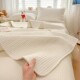 New double-sided cotton quilted bed cover single piece tatami mattress mat sand-washed thickened anti-slip bed sheet three-piece set