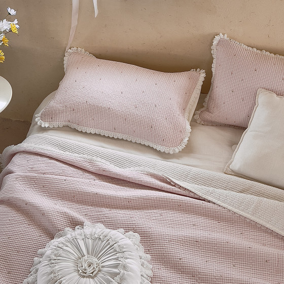 Small fresh cotton side bed cover single piece pure cotton quilted sheet tatami bed pad three-piece dormitory mattress