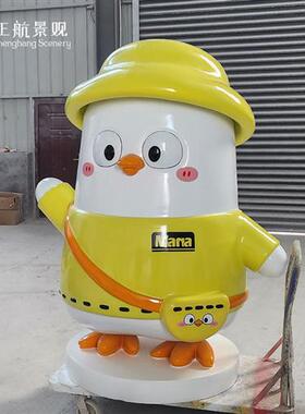 玻璃钢卡通动漫人物小型雕塑定制企业形象公仔桌面摆件生产厂家