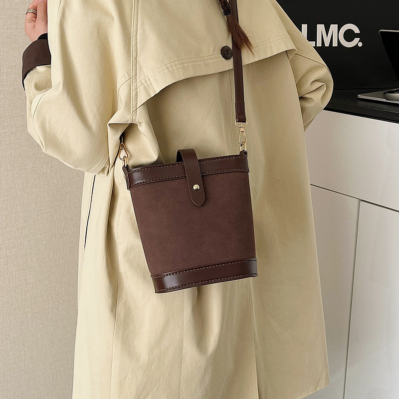 磨砂皮复古水桶包diy手工编织包包大容量仪式感礼物自制作材料包,淘宝优惠券,粉丝福利购,淘宝优惠卷