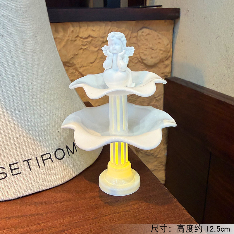 情人节许愿池蛋糕摆件复古罗马柱喷泉天使塑料配件成品甜品台装饰,淘宝优惠券,粉丝福利购,淘宝优惠卷