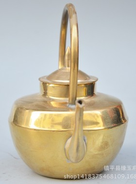 2026铜酒壶 黄铜工艺铜酒壶 实用新颖居家铜酒壶 外事商务礼品铜