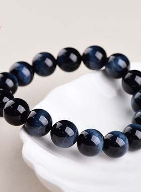 2026蓓蓓福水晶 天然闪电虎眼石手链 蓝虎眼手串蓝色虎睛石手串
