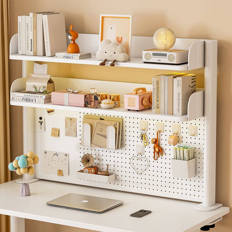 Desktop storage rack removable hole board desk student home office bookshelf storage organizer storage rack