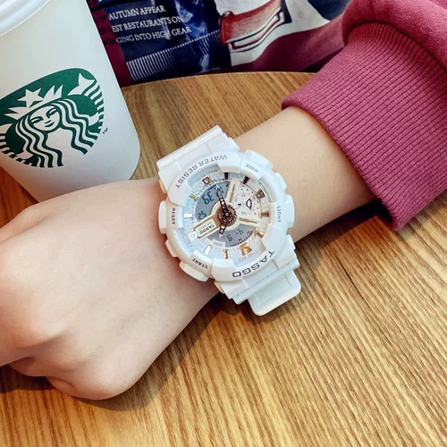 Механические модные водонепроницаемые брендовые цифровые часы, простой и элегантный дизайн, в корейском стиле, популярно в интернете