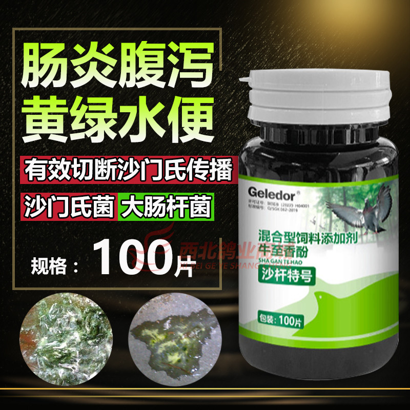 格莱德鸽药沙杆特号效信鸽沙门氏菌大肠杆菌肠炎拉稀水绿便鸽子药