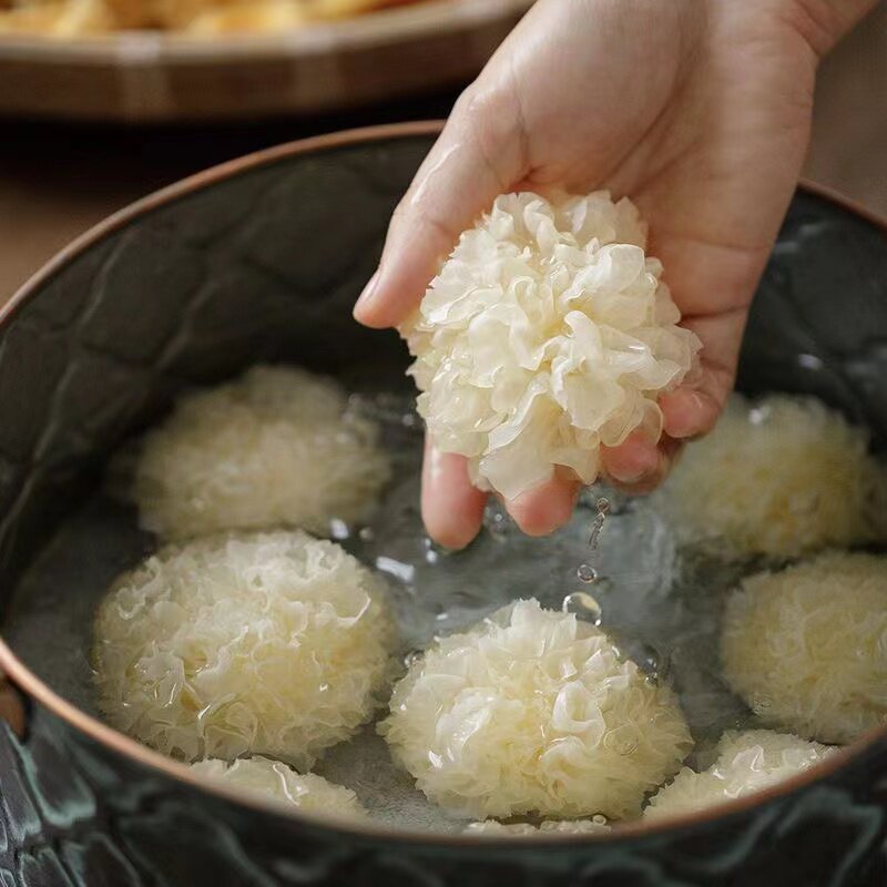 椴木小银耳干货无熏硫糯耳百合莲子银耳羹易出胶胶质浓稠