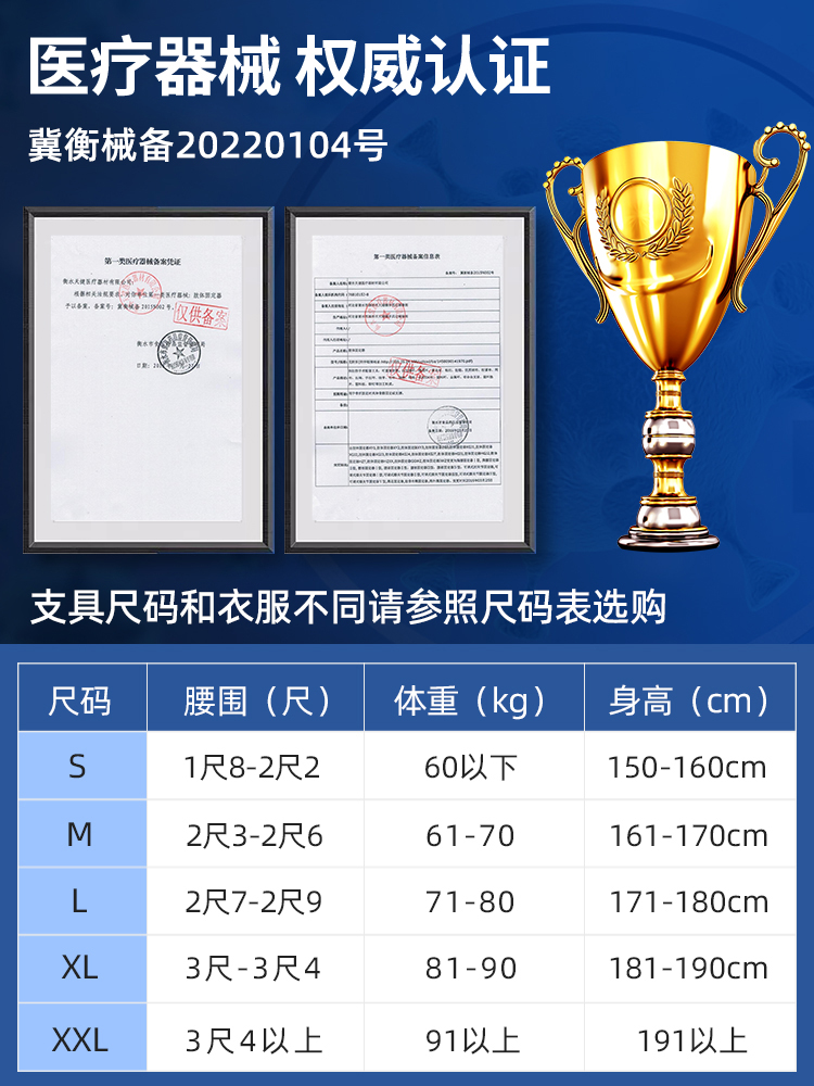 胸腰椎外固定支具压缩性骨折护腰部术后支架脊椎胸椎护具脊柱康复-图3