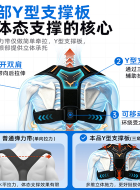 驼背矫正器隐形男士专用矫姿带