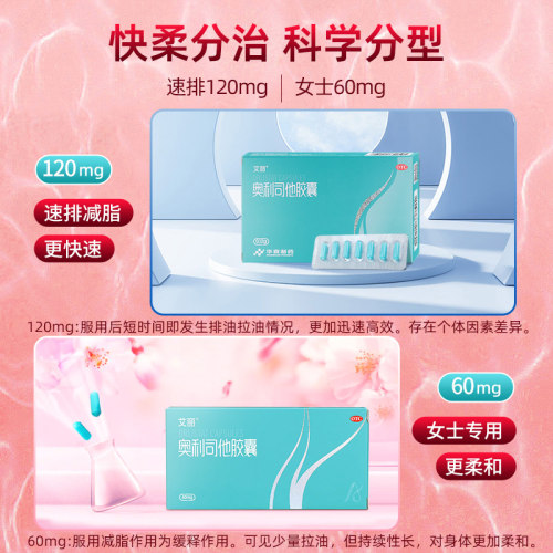 艾丽奥利司他胶囊减肥减脂加强版减重官方正品排油燃脂瘦身减肥药 - 图3