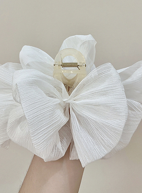 网纱蝴蝶结抓夹发夹女发卡头饰