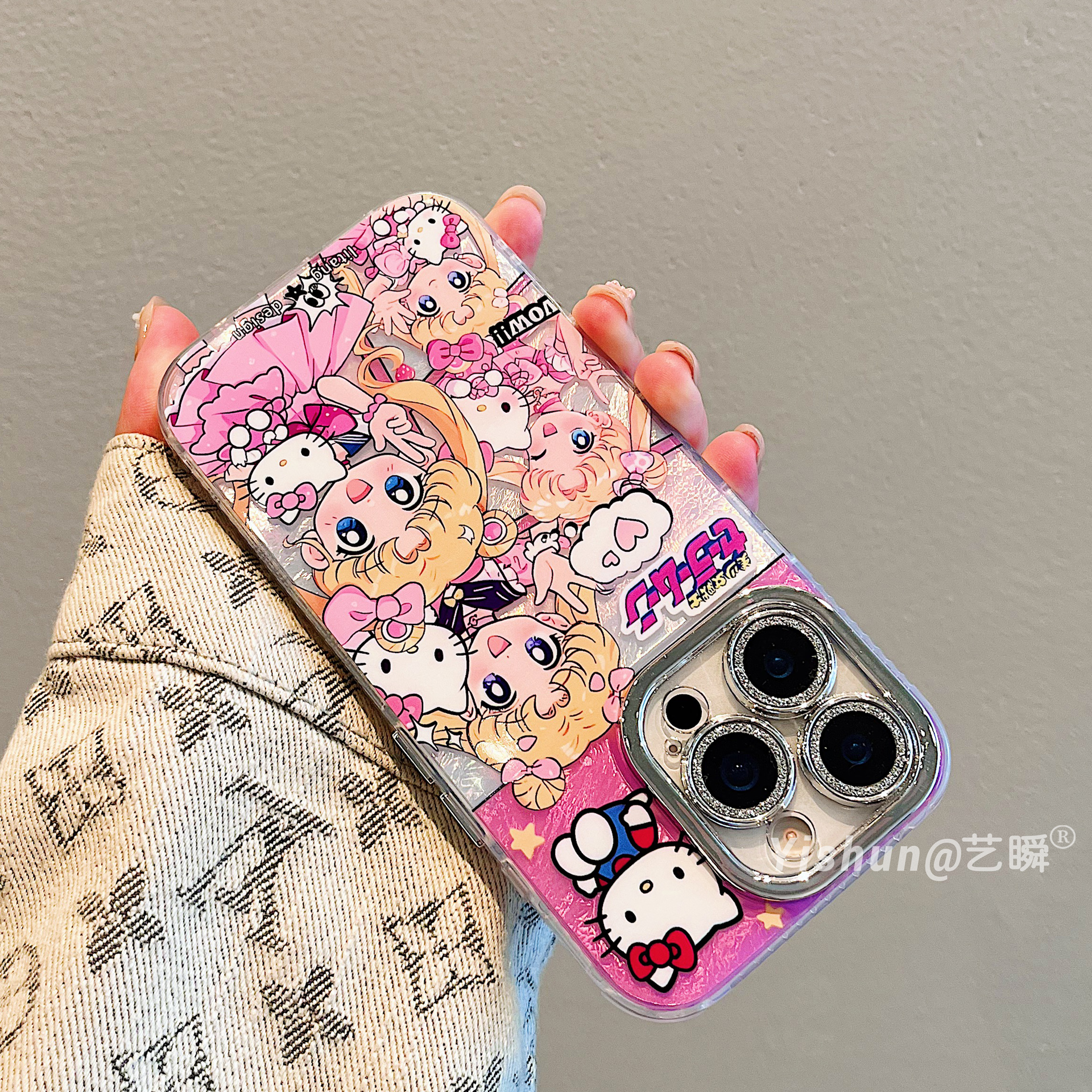 超火卡通动漫美少女战士kt猫适用iPhone17ProMax手机壳苹果16pro新款15全包镜头13硅胶14plus女款17Air保护套 - 图3