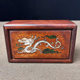Antique antique rosewood inlaid shell gem machine box jewelry box mahogany mother-of-pearl pull-out box Luban box