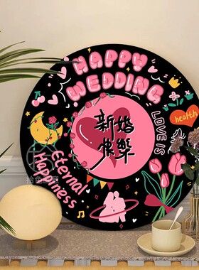 拾色丙烯唱片数字油画手工礼物