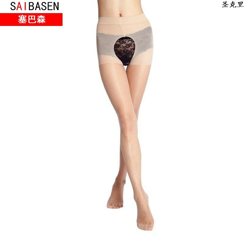 加大码开叉钢长筒美腿连脚连裤袜 酷古菲短袜/打底袜/丝袜/美腿袜