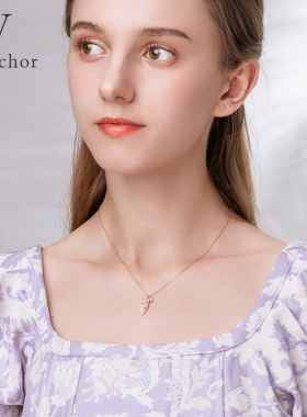 新款小众S925纯银网红吊坠项链