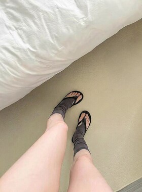 盛夏人字拖cp巨透巨薄分趾袜套女