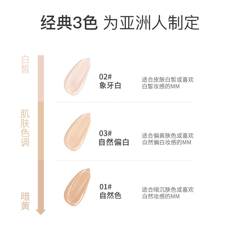 奶油肌琳莎粉底液遮瑕提亮保湿bb霜 韩格粉底液/膏