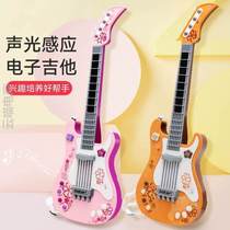 Mini children musical instruments Toys Guitar Violin Electric Bass music can play the puzzle Baby Early Church