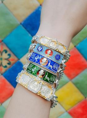 202516年老店泰国佛牌 龙婆瑞手链 手镯 银 2557年 索丽 雄鸡