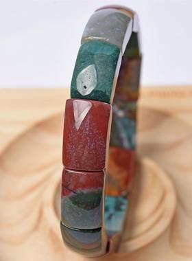 2026富宏珠宝 天然海洋碧玉手排男女款时尚弹性手串手牌厂家直供