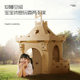 Children's carton castle cardboard house kindergarten area corner assembly coloring model play house toy handmade diy