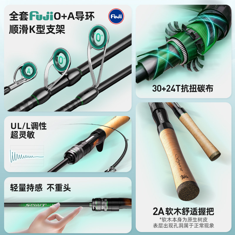 创威精灵微物路亚竿ul调超软弹射直柄枪柄溪流钓鱼竿鱼杆马口竿,淘宝优惠券,粉丝福利购,淘宝优惠卷