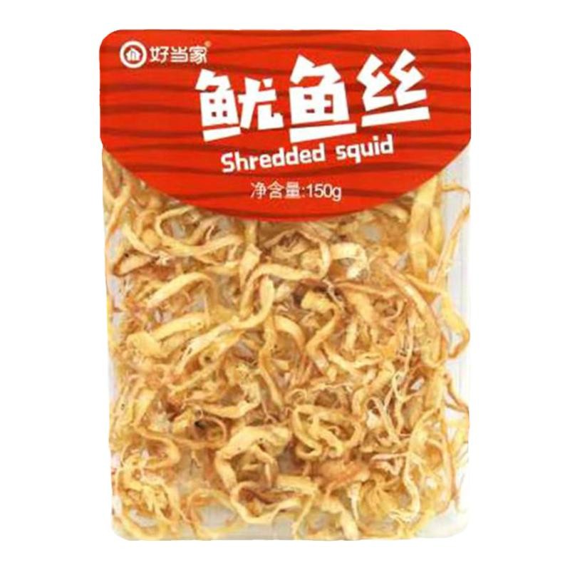 好当家即食炭烤鱿鱼丝风琴鱿鱼150g鱿鱼条240g墨鱼丝海鲜干货零食