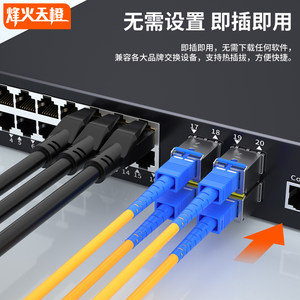 烽火天橙SFP光模块千兆万兆单模多模单双纤光纤模块电口模块兼容华为H3C锐捷思科交换机服务器防火墙光纤网卡