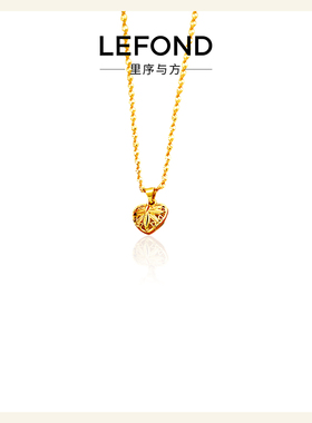 复古心形仿金沙金锁骨链女不掉色