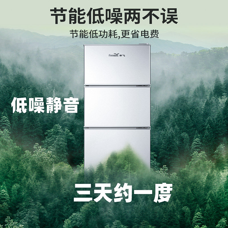 新飞家用小冰箱双门节能静音三门 新飞利朔厨房冰箱