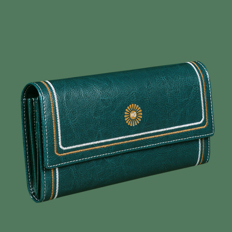 hg女长款新款2021爆款真皮小众钱包 hopegirl钱包