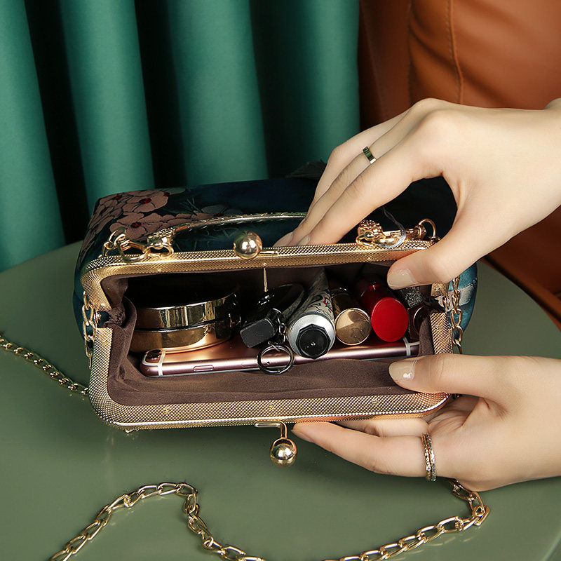 hg复古手提包刺绣包妈妈2021旗袍包 hopegirl女士包袋