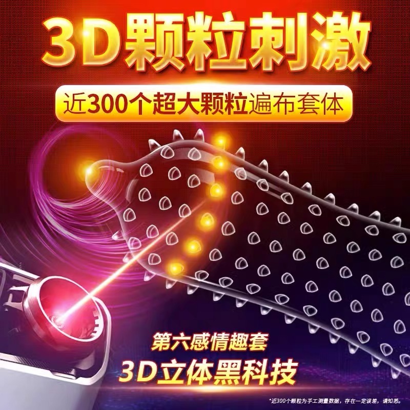 狼牙棒安全避孕套高潮女人情趣变态男用品加粗加长琅琊带刺大颗粒-图1
