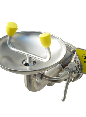 台式洗眼器不锈钢304 紧急实验室双口洗眼器 验厂洗眼器 不锈钢