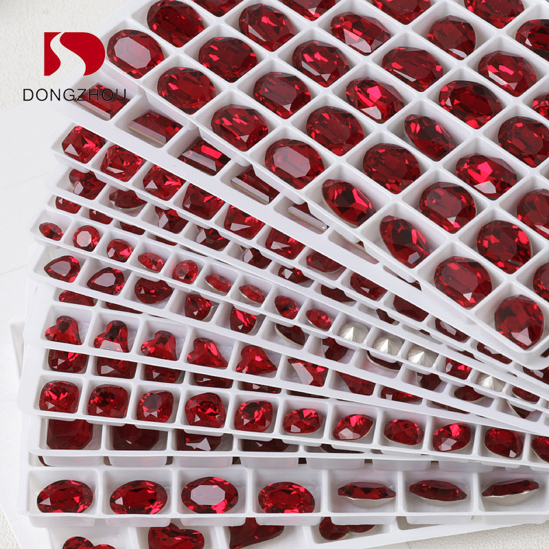 东洲水晶安格拉红美甲尖底钻冰糖歪心鸽子蛋深大红色指甲饰品贴钻,淘宝优惠券,粉丝福利购,淘宝优惠卷