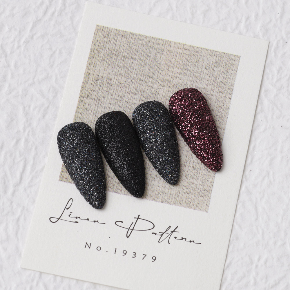 抖音网红美甲流行爆款指甲闪粉黑色毛呢粉毛尼砂糖黑粉幻彩水晶粉,淘宝优惠券,粉丝福利购,淘宝优惠卷