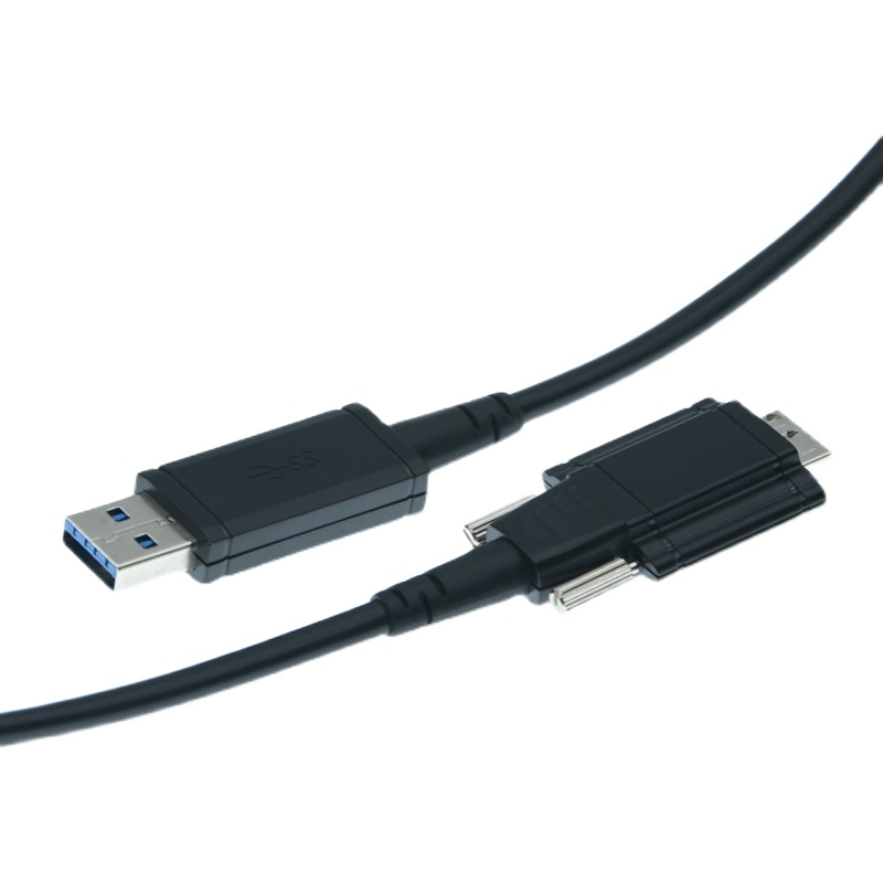 工业相机usb3.0A公转Micro-B光纤线缆高柔拖链带锁连接数据线-图3