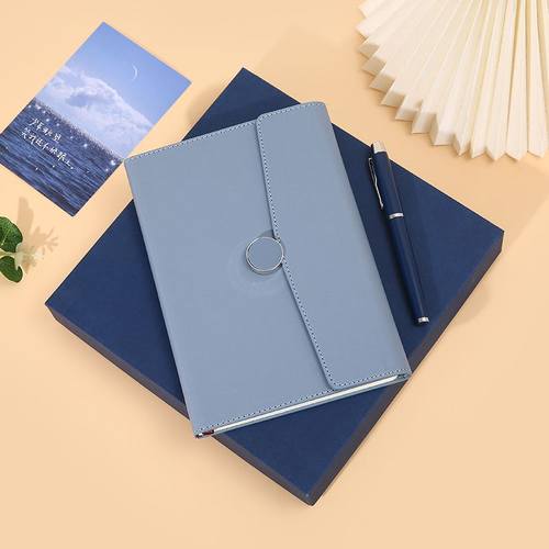 定制三折A5高档商务笔记本子贴心本商务办公套装礼品会议记事本 - 图2