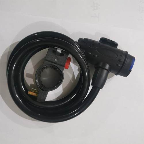 厂家自行车锁钢缆锁圈形钥匙款防盗锁单车防盗锁可定制长短定制 - 图0