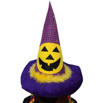 Halloween Carnival Dance Performance Supplies Ghost Hats Wizard Hats Magic Hats Sequined Witch Hats Customized