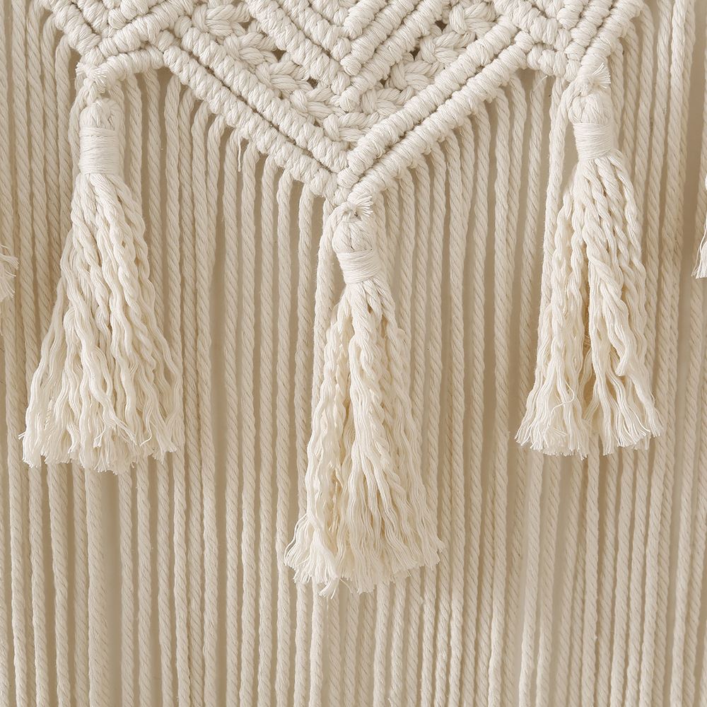 新款编织挂毯置物架波西米亚编织搁板民宿酒店客厅墙上装饰收纳 - 图2